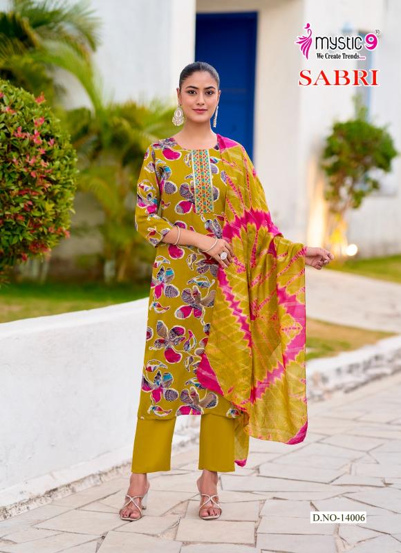 Mystic9 sabri vol 14 shree kurtis wholesale